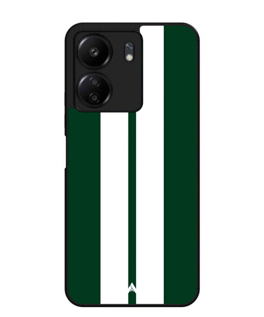 Stripe Pattern 11 Metal Back Cover Phone Case for Poco C65