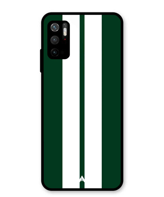 Stripe Pattern 11 Metal Back Cover Phone Case for Poco M3 Pro
