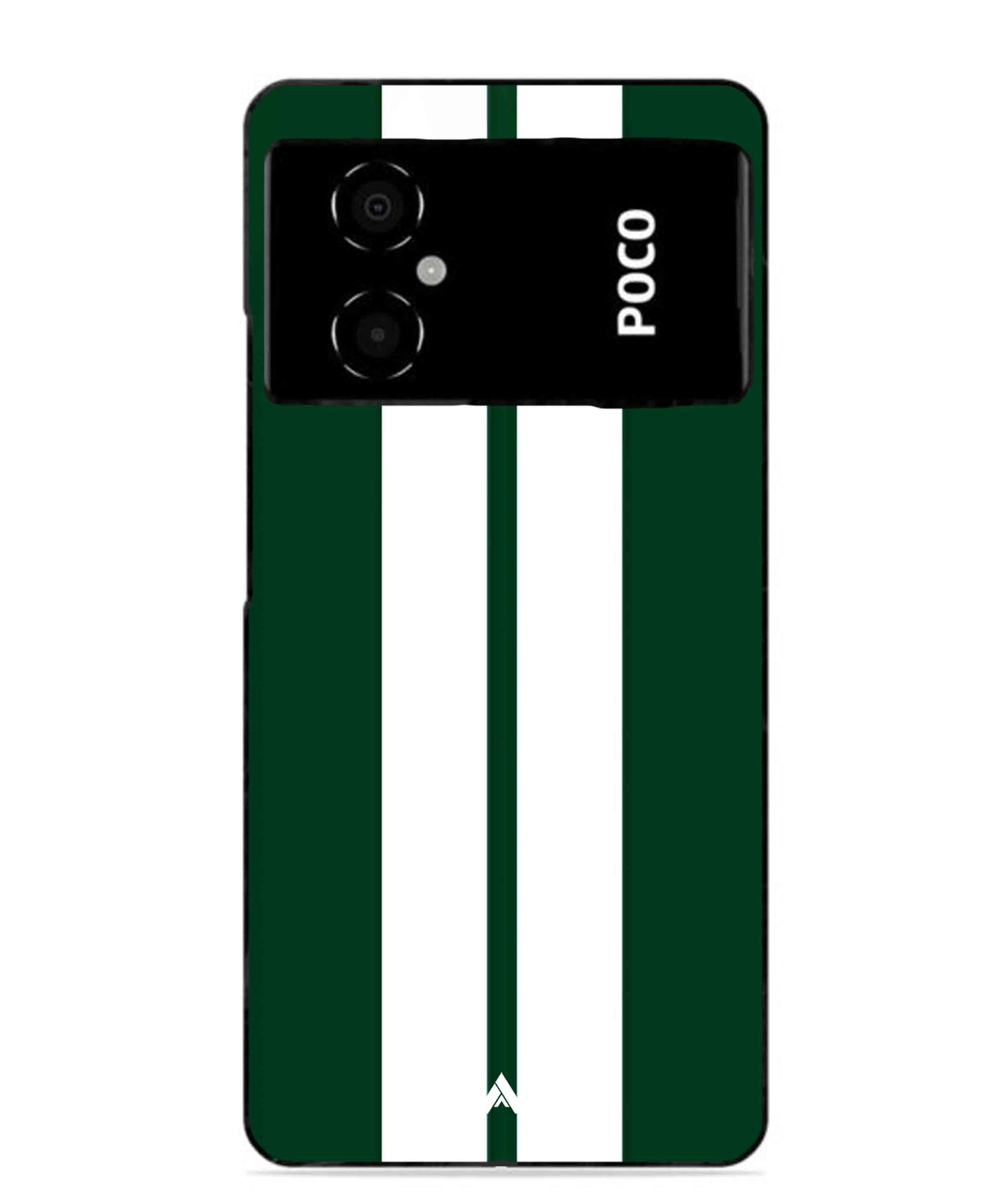 Stripe Pattern 11 Metal Back Cover Phone Case for Poco M4 5G