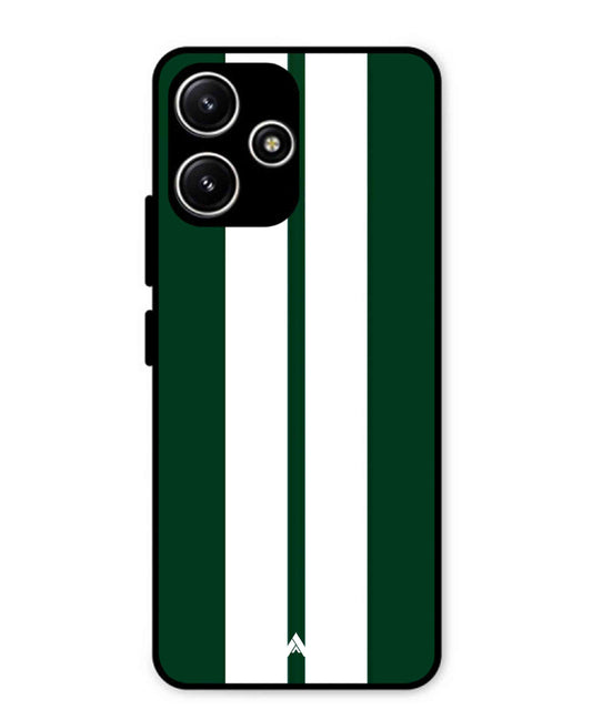 Stripe Pattern 11 Metal Back Cover Phone Case for Poco M6 Pro