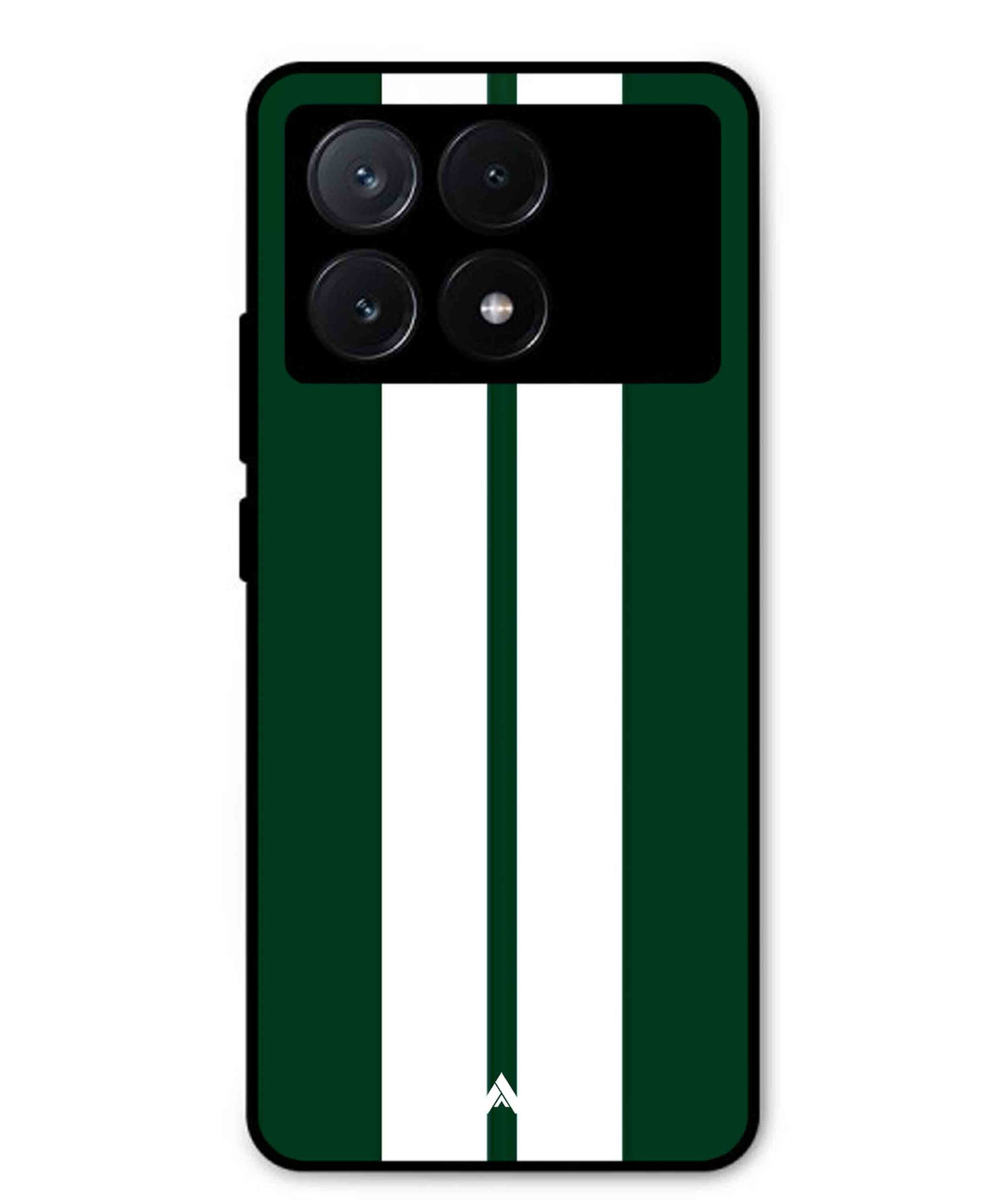 Stripe Pattern 11 Metal Back Cover Phone Case for Poco X6 Pro