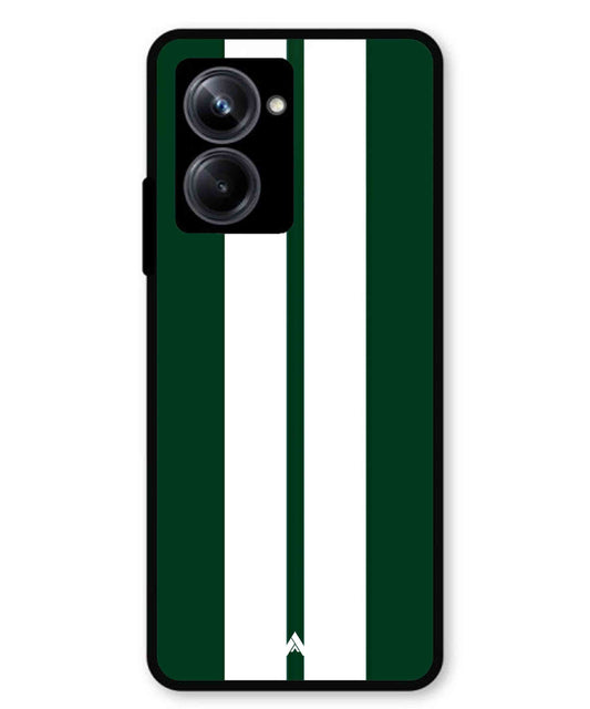 Stripe Pattern 11 Metal Back Cover Phone Case for Realme 10 Pro