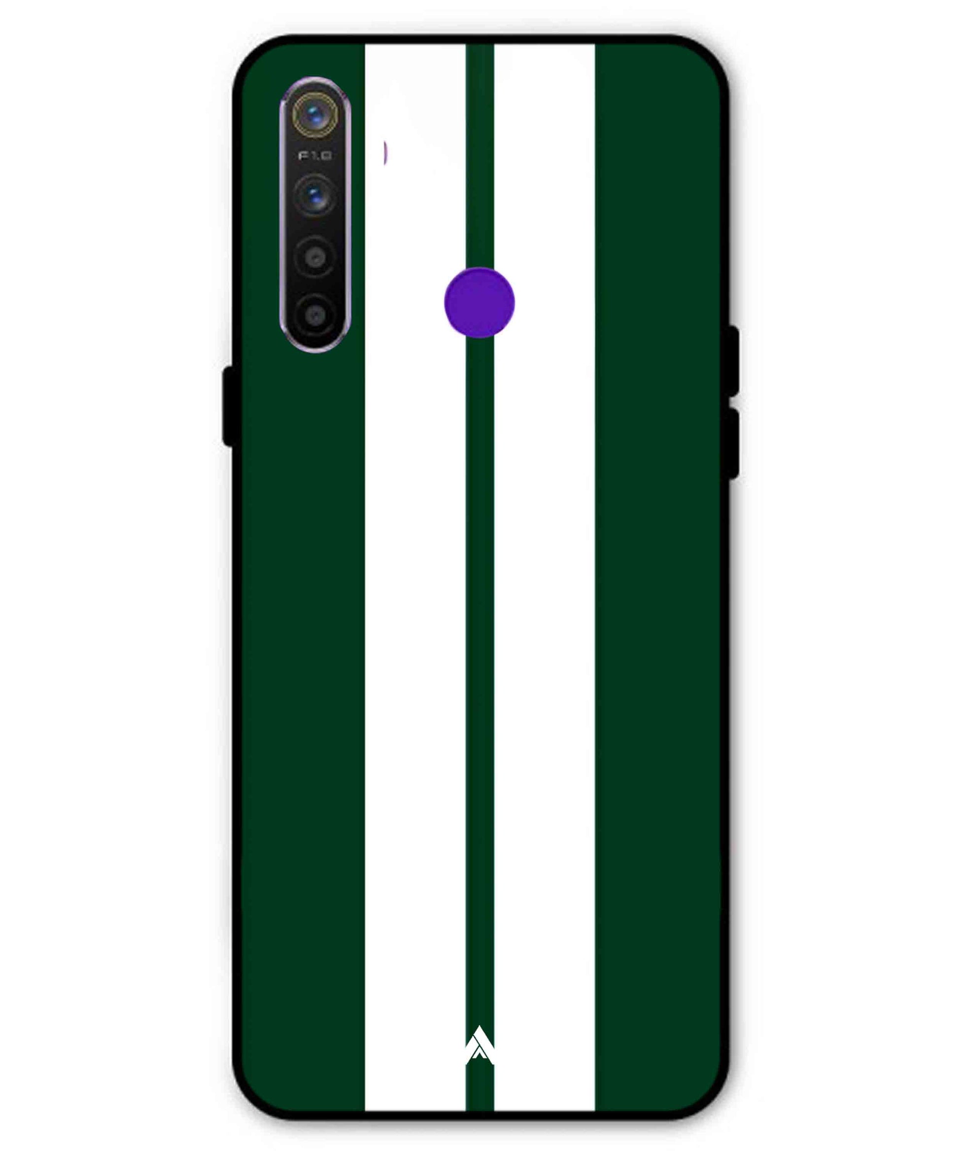 Stripe Pattern 11 Metal Back Cover Phone Case for Realme 5i