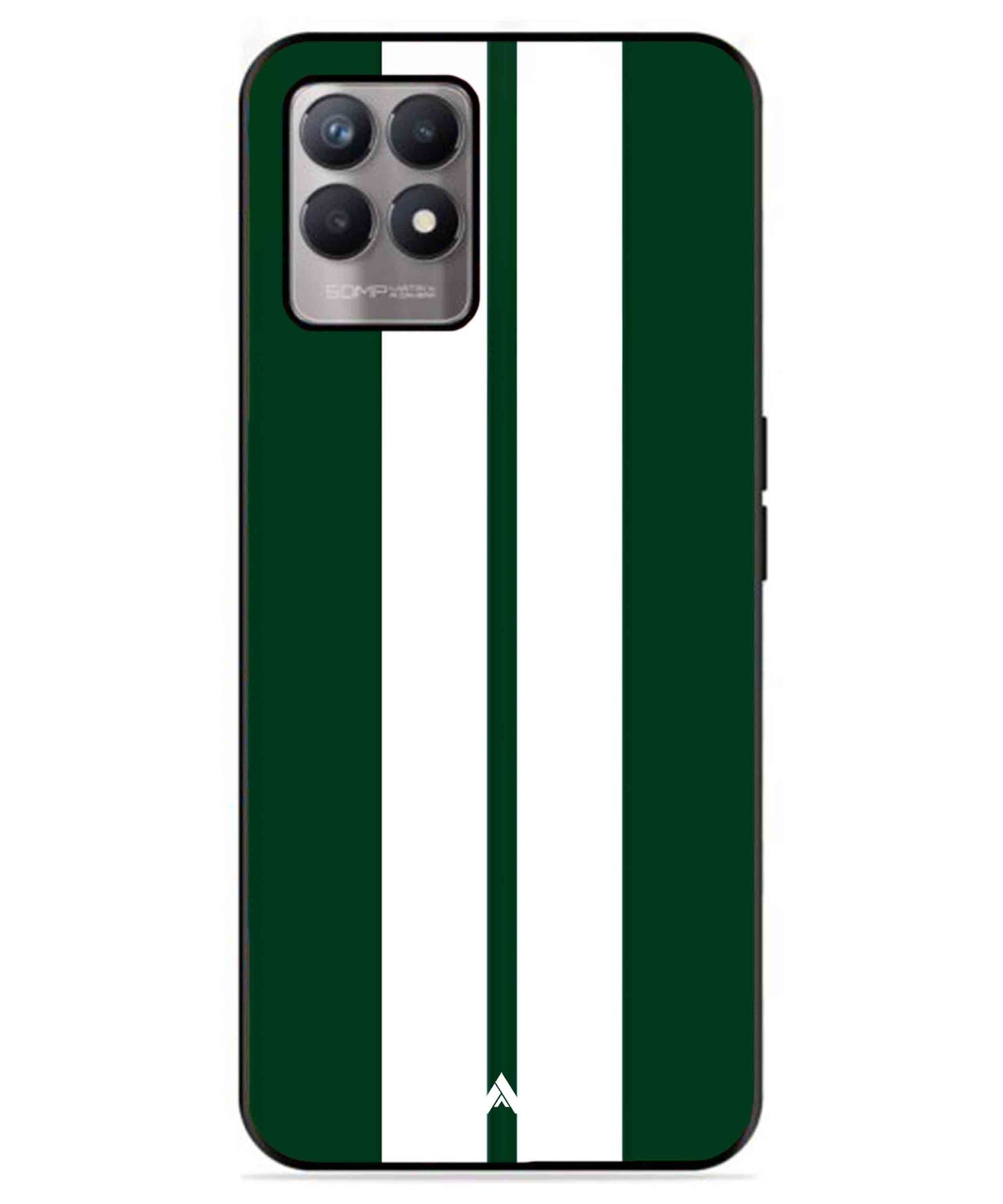 Stripe Pattern 11 Metal Back Cover Phone Case for Realme 8 4G