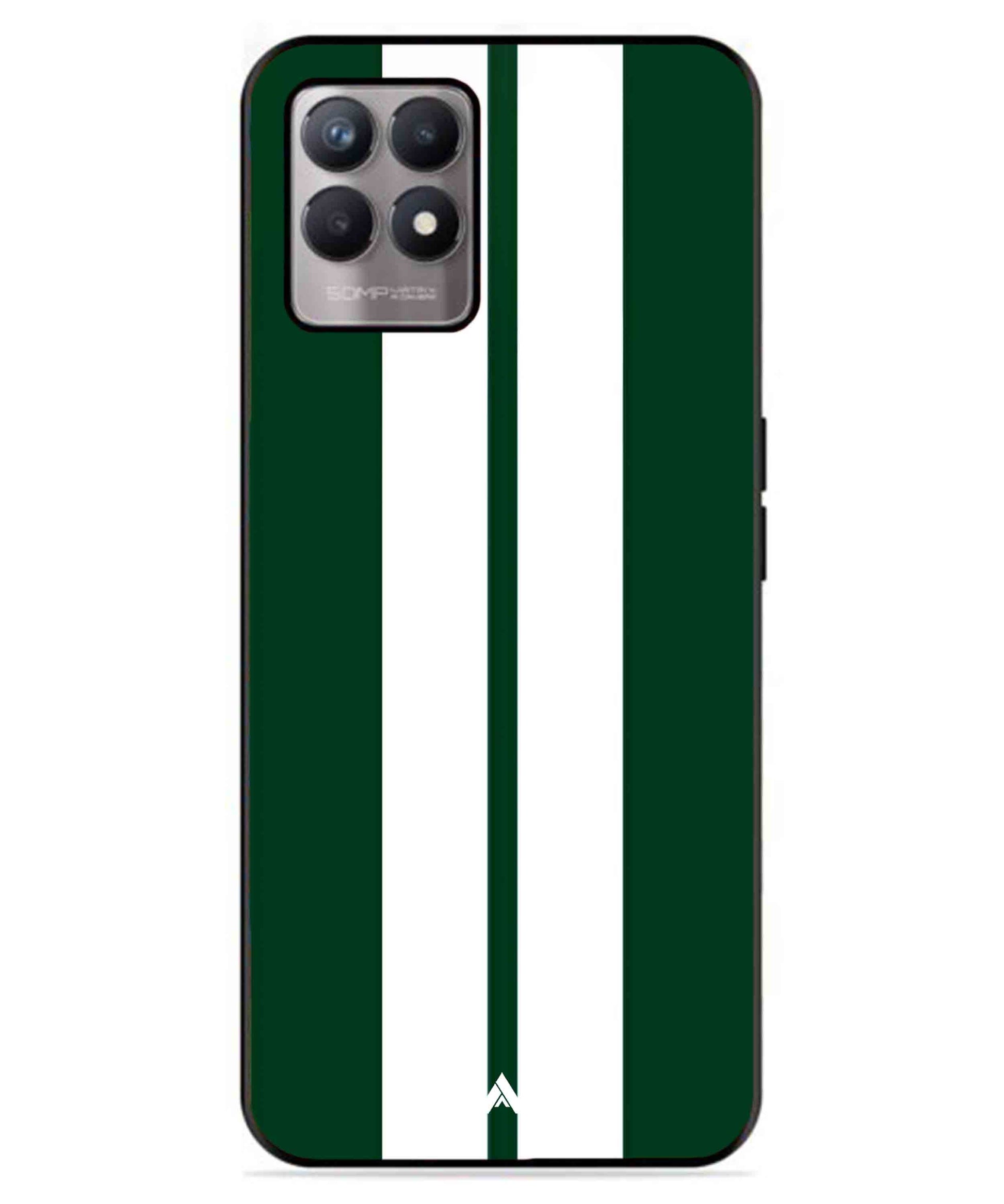 Stripe Pattern 11 Metal Back Cover Phone Case for Realme 8i