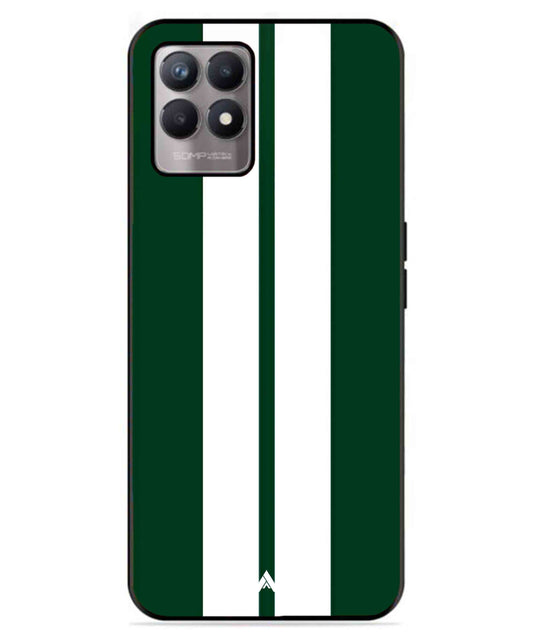 Stripe Pattern 11 Metal Back Cover Phone Case for Realme 8i