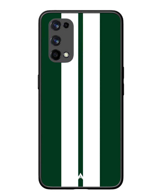 Stripe Pattern 11 Metal Back Cover Phone Case for Realme X7 Pro