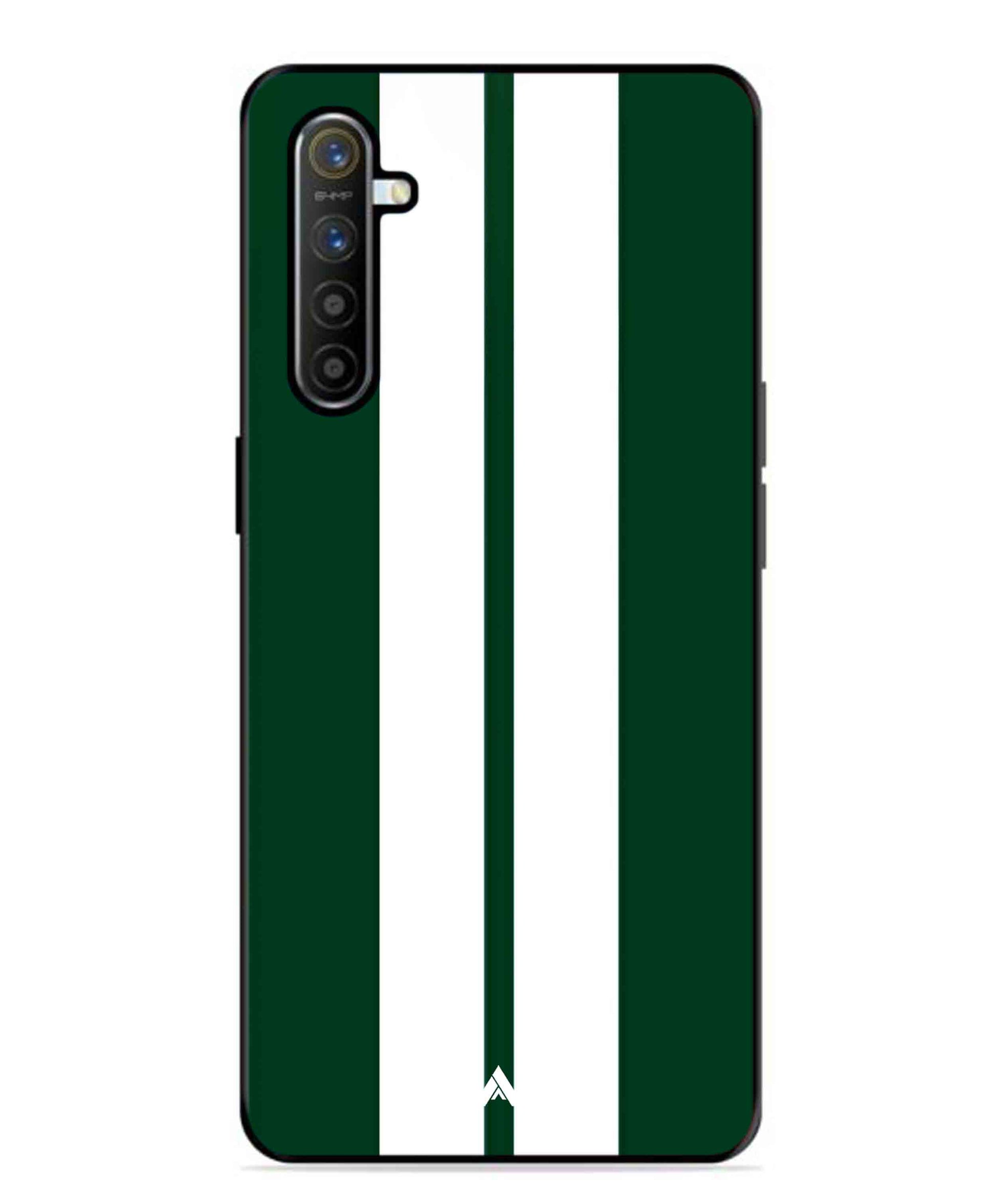 Stripe Pattern 11 Metal Back Cover Phone Case for Realme XT