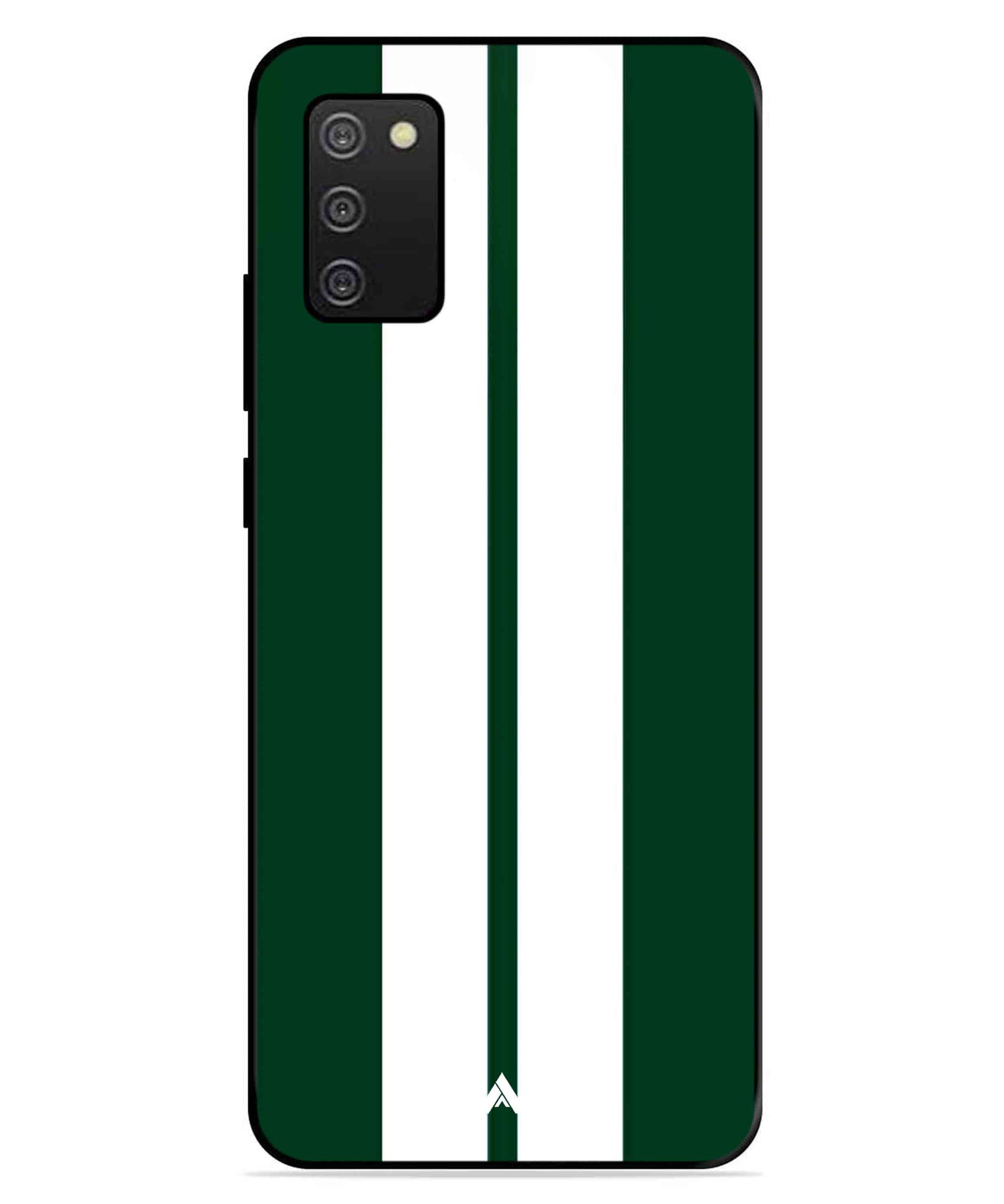 Stripe Pattern 11 Metal Back Cover Phone Case for Samsung Galaxy A03s
