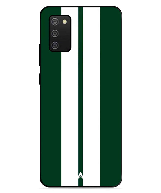 Stripe Pattern 11 Metal Back Cover Phone Case for Samsung Galaxy A03s