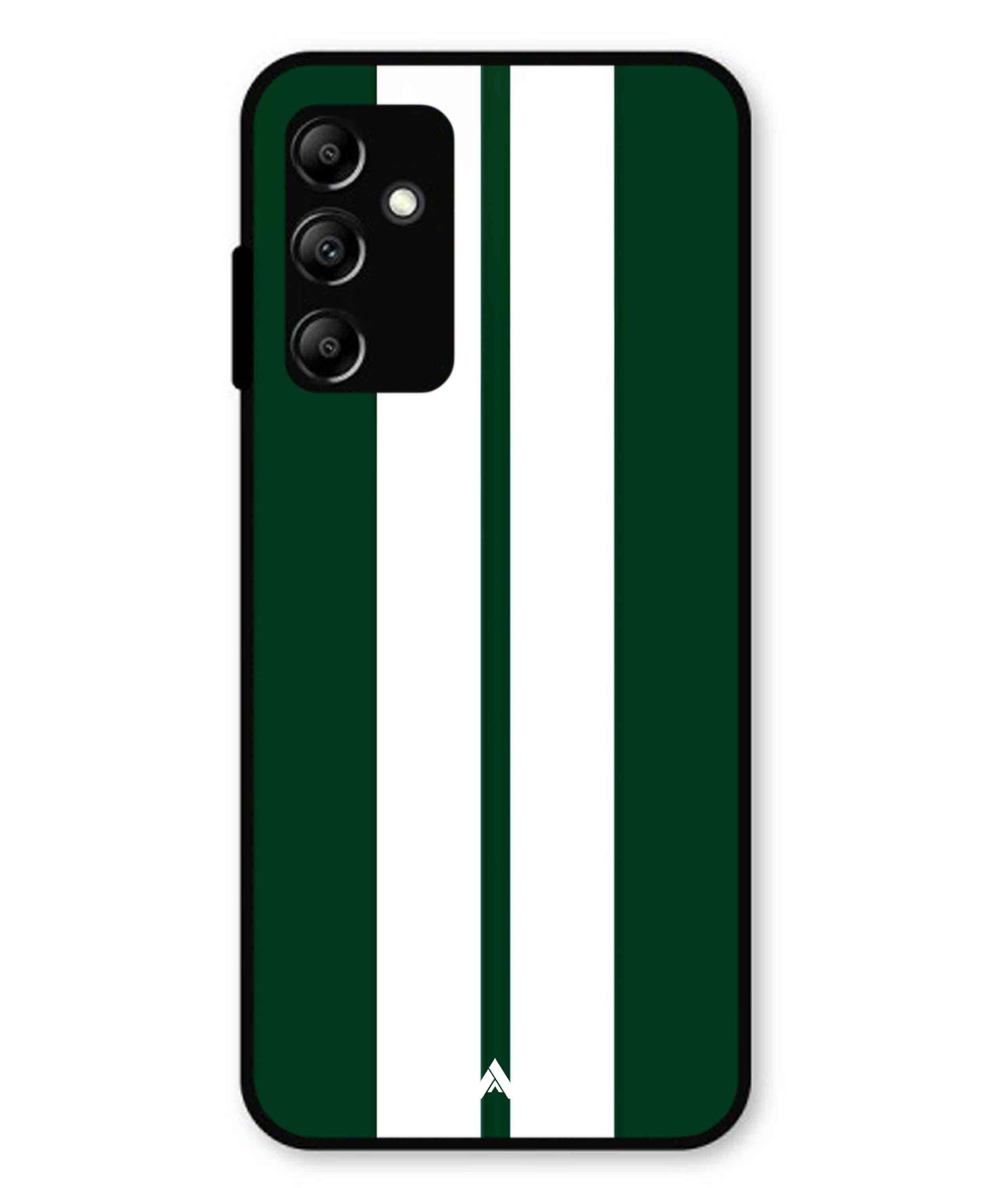 Stripe Pattern 11 Metal Back Cover Phone Case for Samsung Galaxy A14 5G
