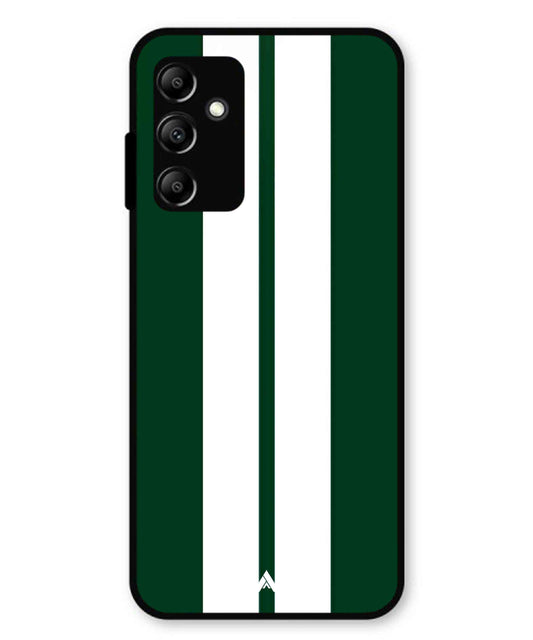 Stripe Pattern 11 Metal Back Cover Phone Case for Samsung Galaxy A14 5G