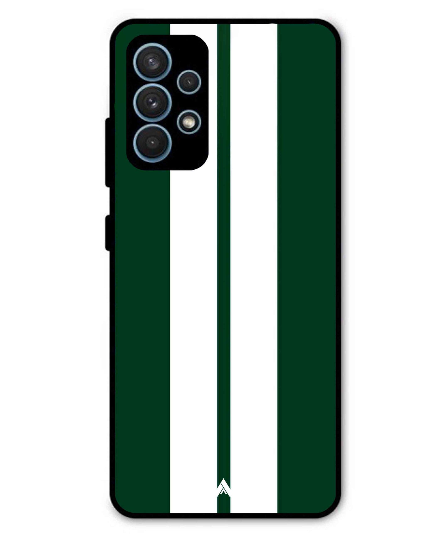Stripe Pattern 11 Metal Back Cover Phone Case for Samsung Galaxy A32 4G
