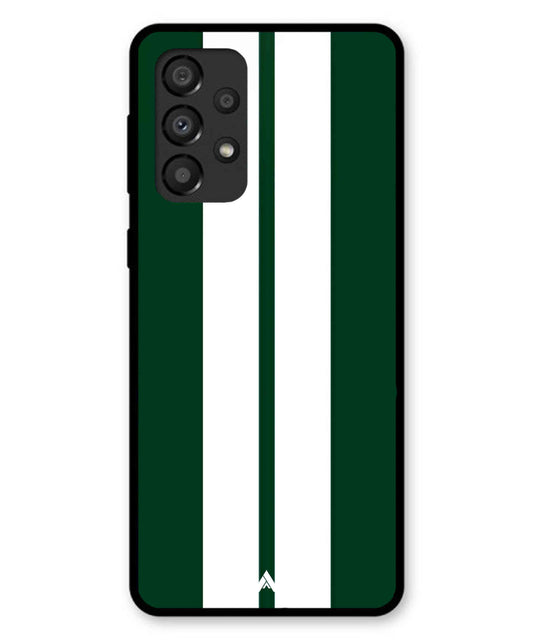Stripe Pattern 11 Metal Back Cover Phone Case for Samsung Galaxy A33 5G