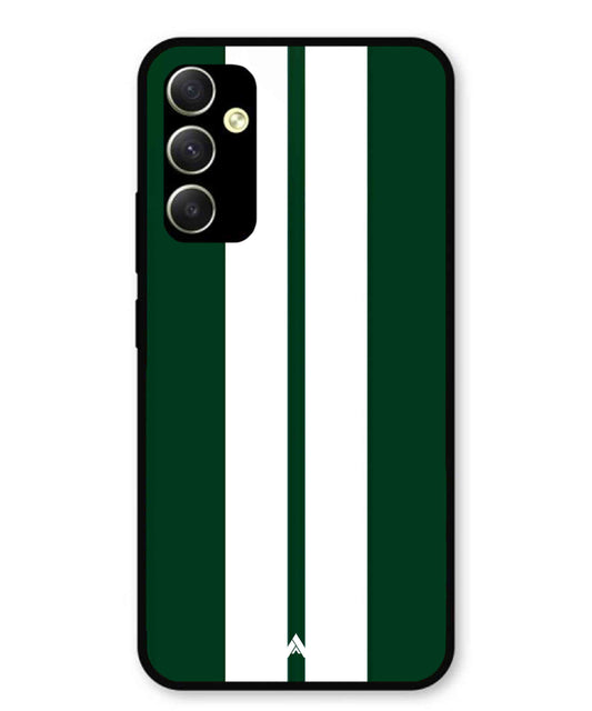 Stripe Pattern 11 Metal Back Cover Phone Case for Samsung Galaxy A34 5G