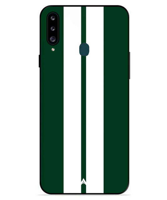 Stripe Pattern 11 Metal Back Cover Phone Case for Samsung Galaxy A70