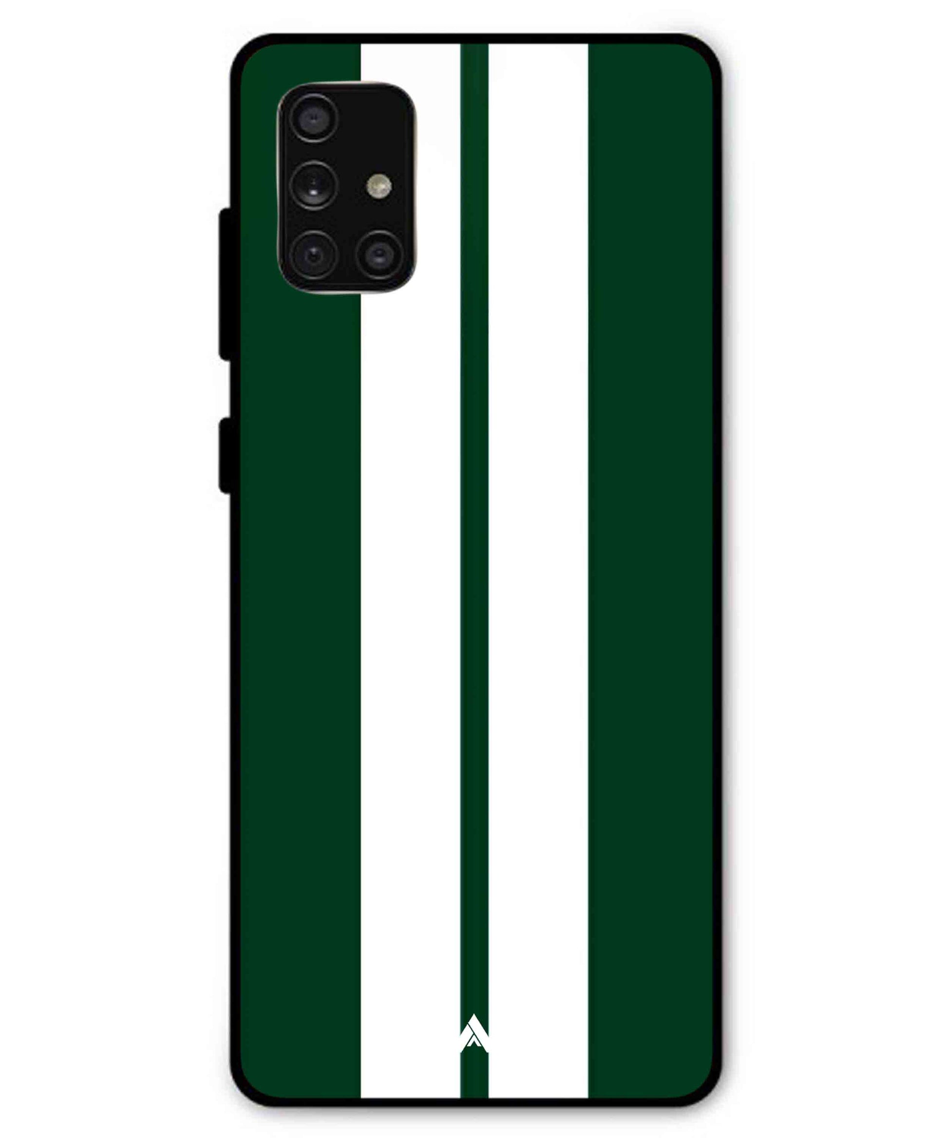 Stripe Pattern 11 Metal Back Cover Phone Case for Samsung Galaxy A71