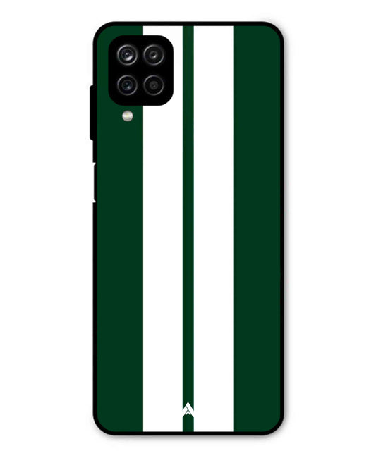 Stripe Pattern 11 Metal Back Cover Phone Case for Samsung Galaxy F12