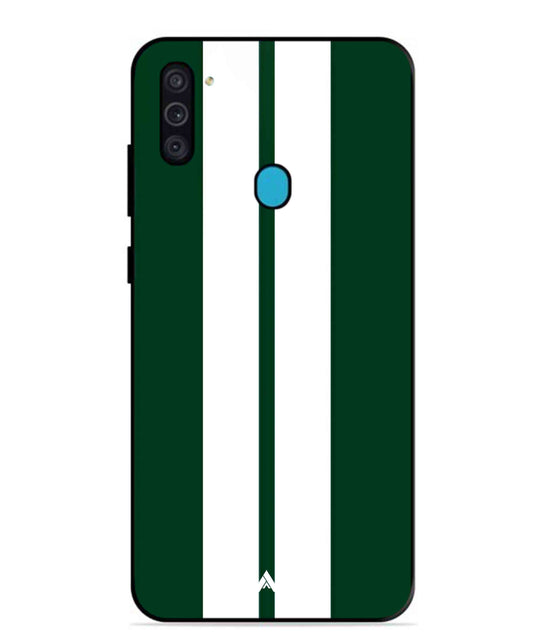 Stripe Pattern 11 Metal Back Cover Phone Case for Samsung Galaxy M11