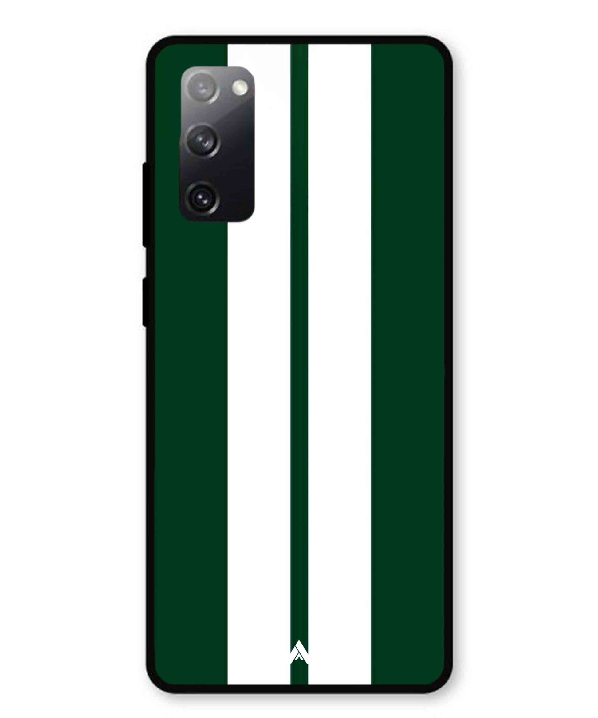 Stripe Pattern 11 Metal Back Cover Phone Case for Samsung Galaxy S20 Fe