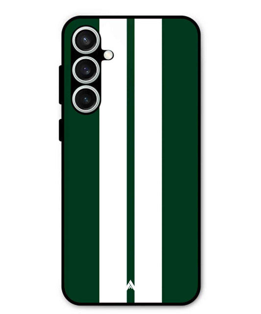 Stripe Pattern 11 Metal Back Cover Phone Case for Samsung Galaxy S23 Fe