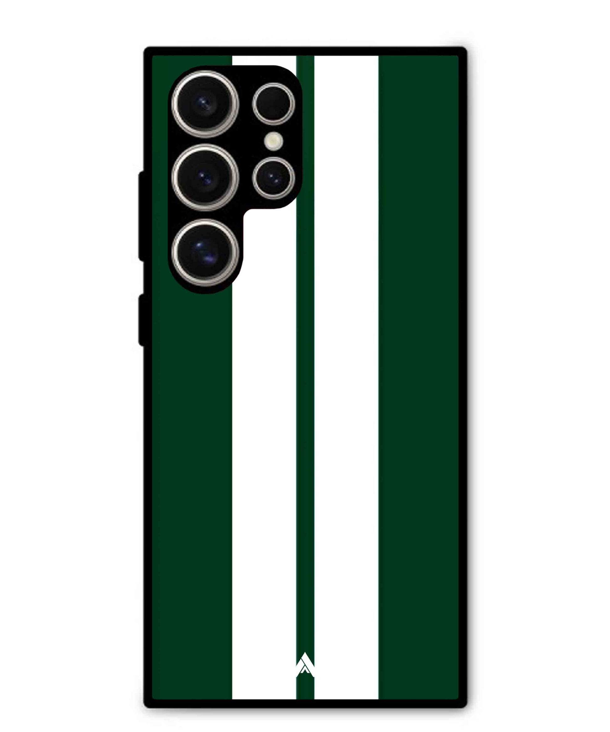 Stripe Pattern 11 Metal Back Cover Phone Case for Samsung Galaxy S24 Ultra
