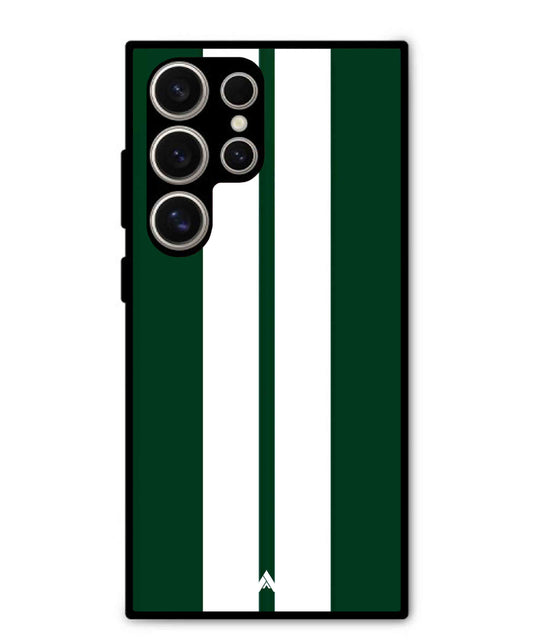 Stripe Pattern 11 Metal Back Cover Phone Case for Samsung Galaxy S24 Ultra
