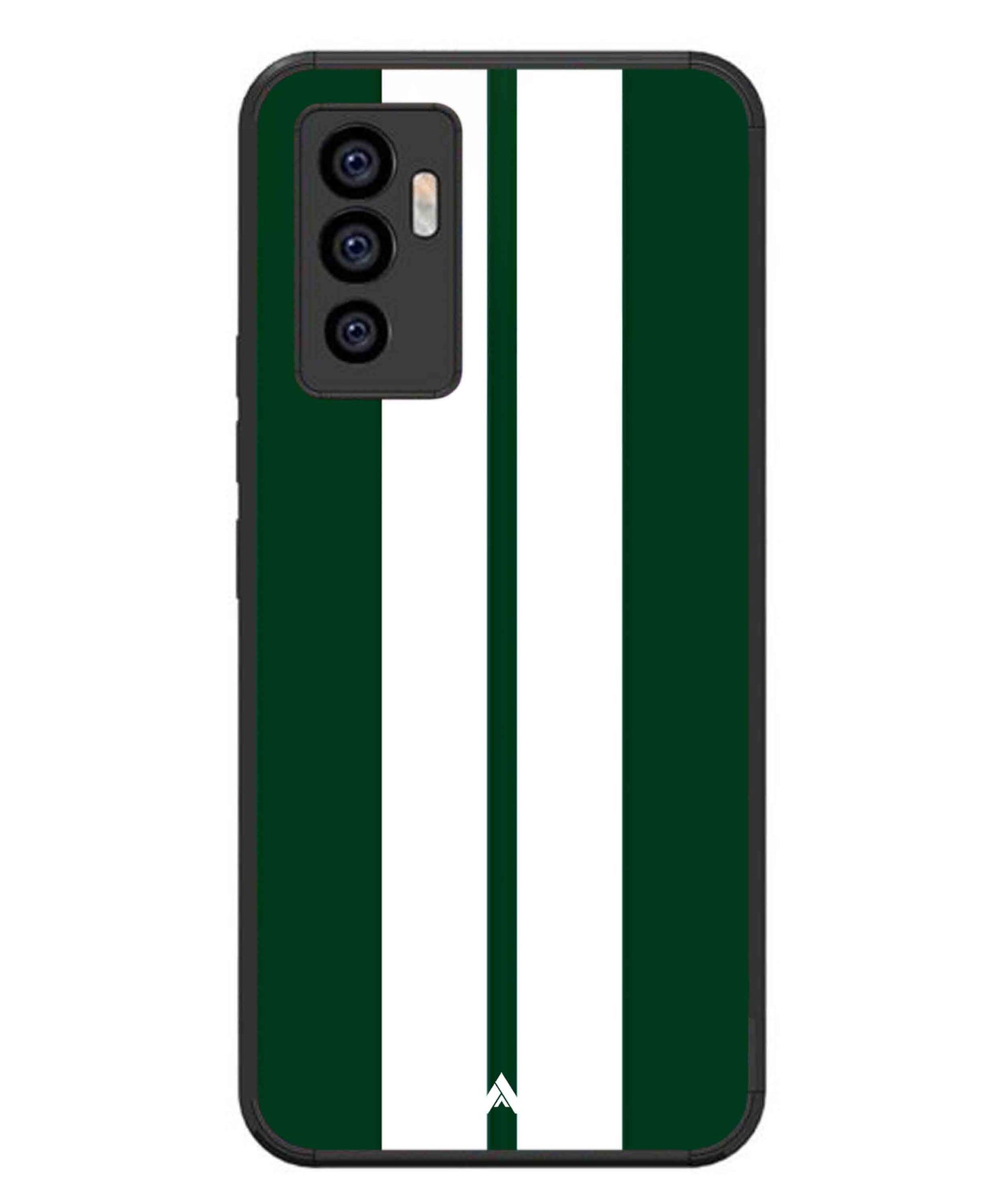 Stripe Pattern 11 Metal Back Cover Phone Case for Vivo T1