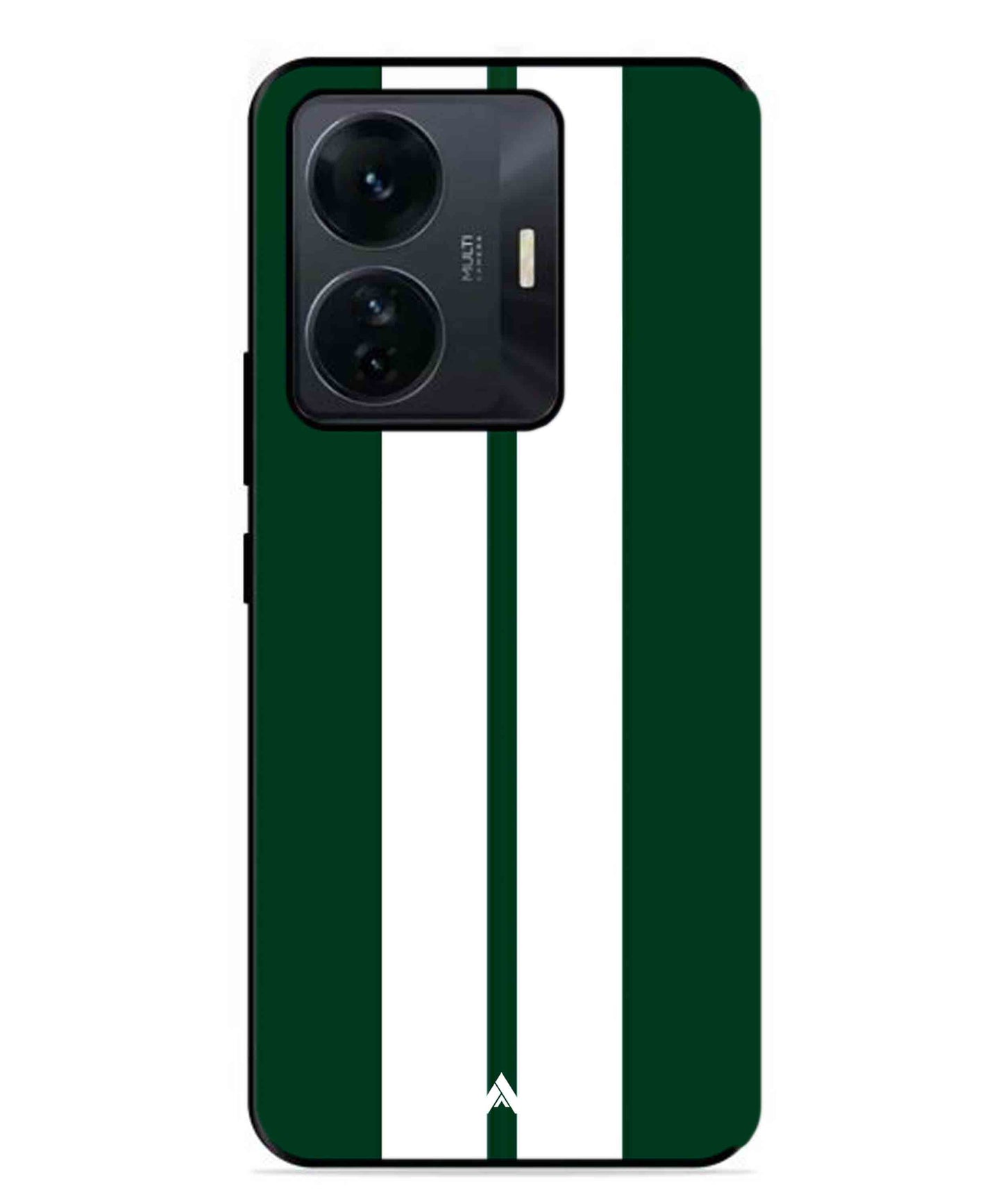 Stripe Pattern 11 Metal Back Cover Phone Case for Vivo T1 Pro