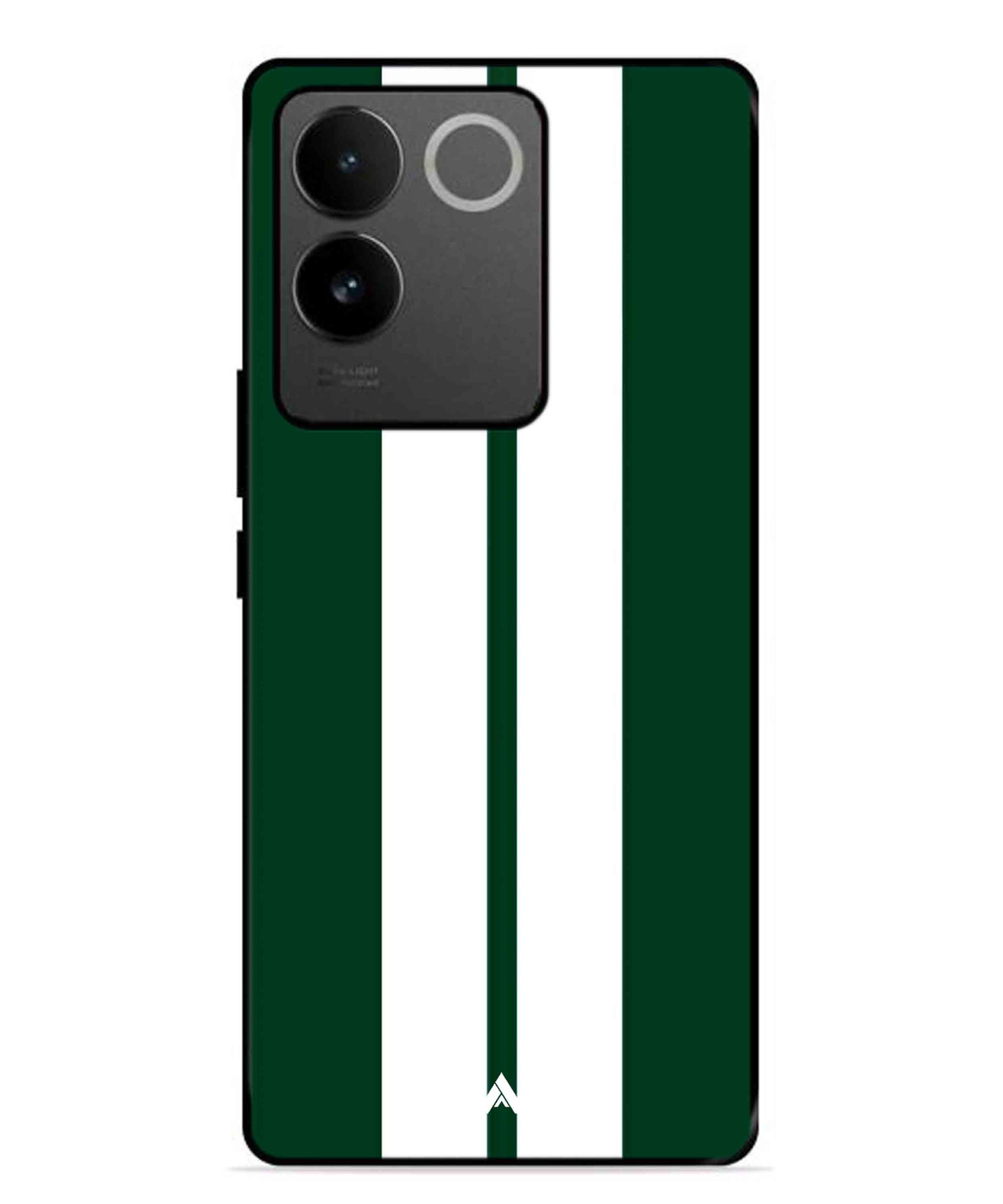 Stripe Pattern 11 Metal Back Cover Phone Case for Vivo T2 Pro