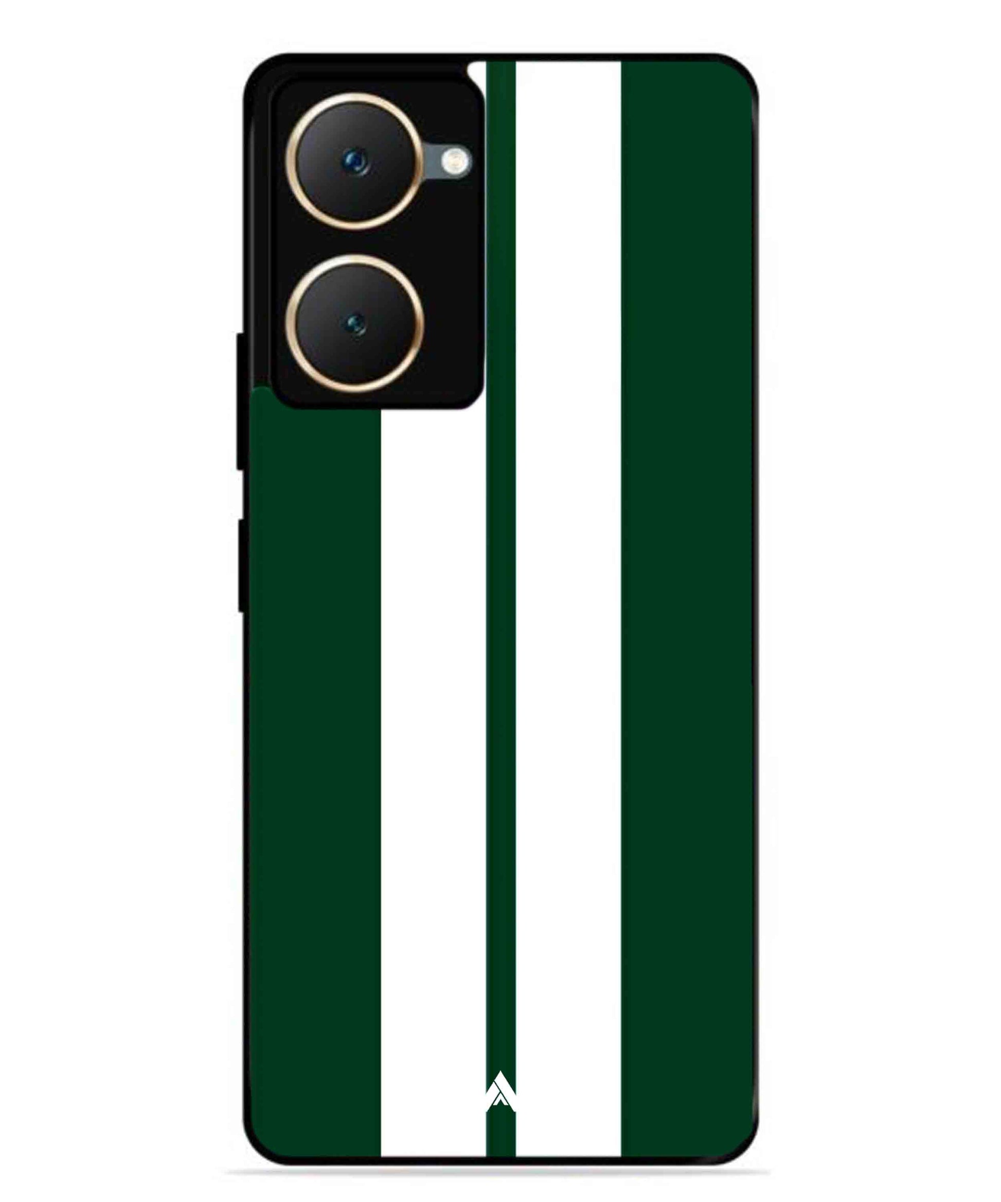 Stripe Pattern 11 Metal Back Cover Phone Case for Vivo T3 Lite