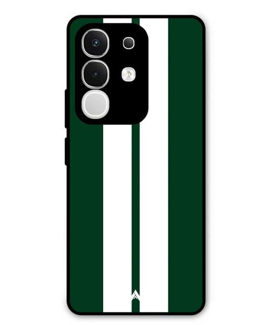 Stripe Pattern 11 Metal Back Cover Phone Case for Vivo T4X