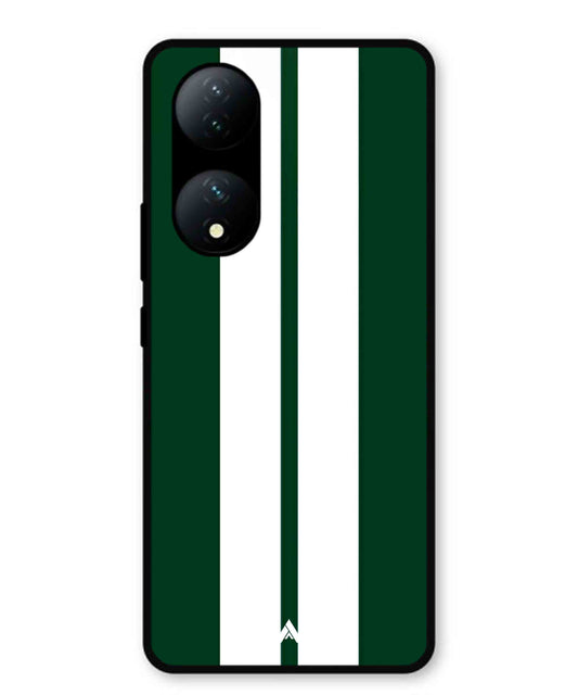 Stripe Pattern 11 Metal Back Cover Phone Case for Vivo Y100a