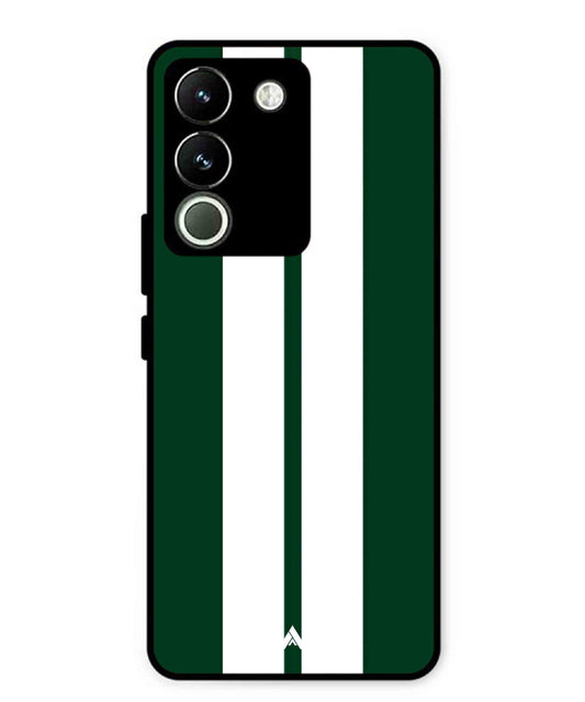 Stripe Pattern 11 Metal Back Cover Phone Case for Vivo Y200