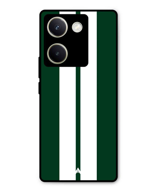 Stripe Pattern 11 Metal Back Cover Phone Case for Vivo Y200 Pro