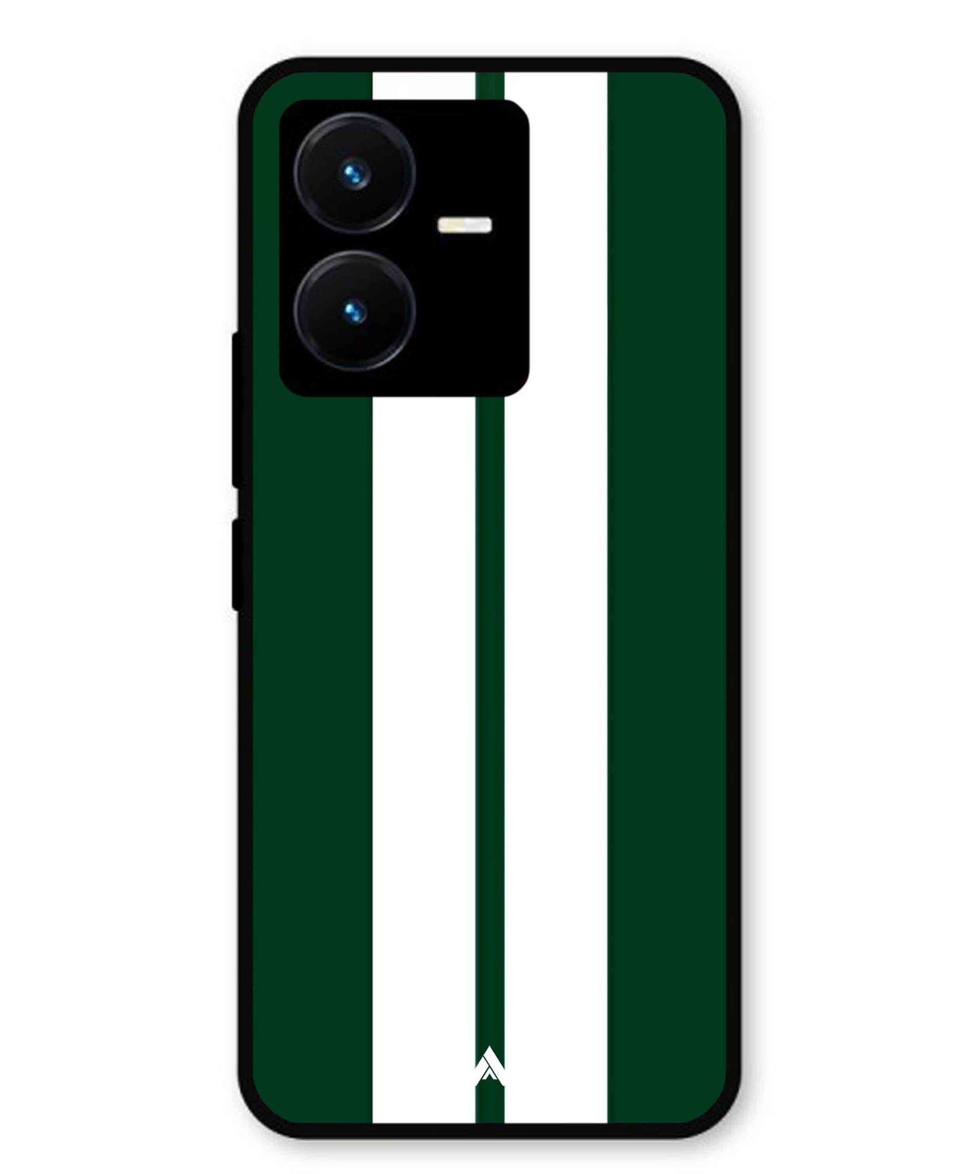 Stripe Pattern 11 Metal Back Cover Phone Case for Vivo Y22