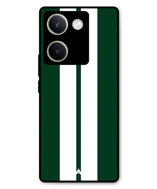 Stripe Pattern 11 Metal Back Cover Phone Case for Vivo Y300 Plus