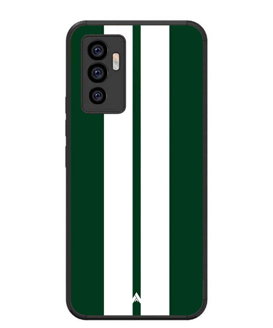 Stripe Pattern 11 Metal Back Cover Phone Case for Vivo Y75 4G