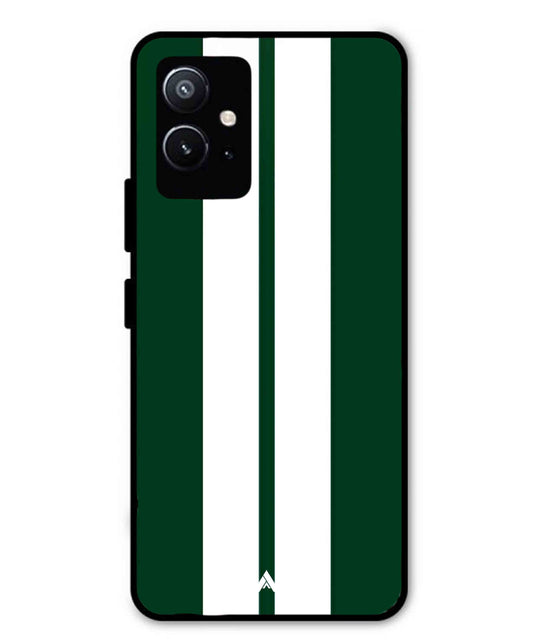 Stripe Pattern 11 Metal Back Cover Phone Case for Vivo Y75 5G