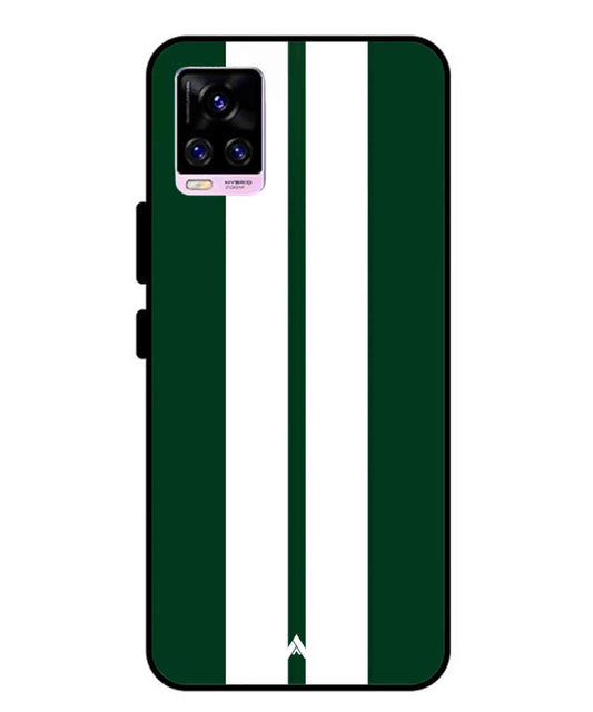 Stripe Pattern 11 Metal Back Cover Phone Case for Vivo v20 Pro