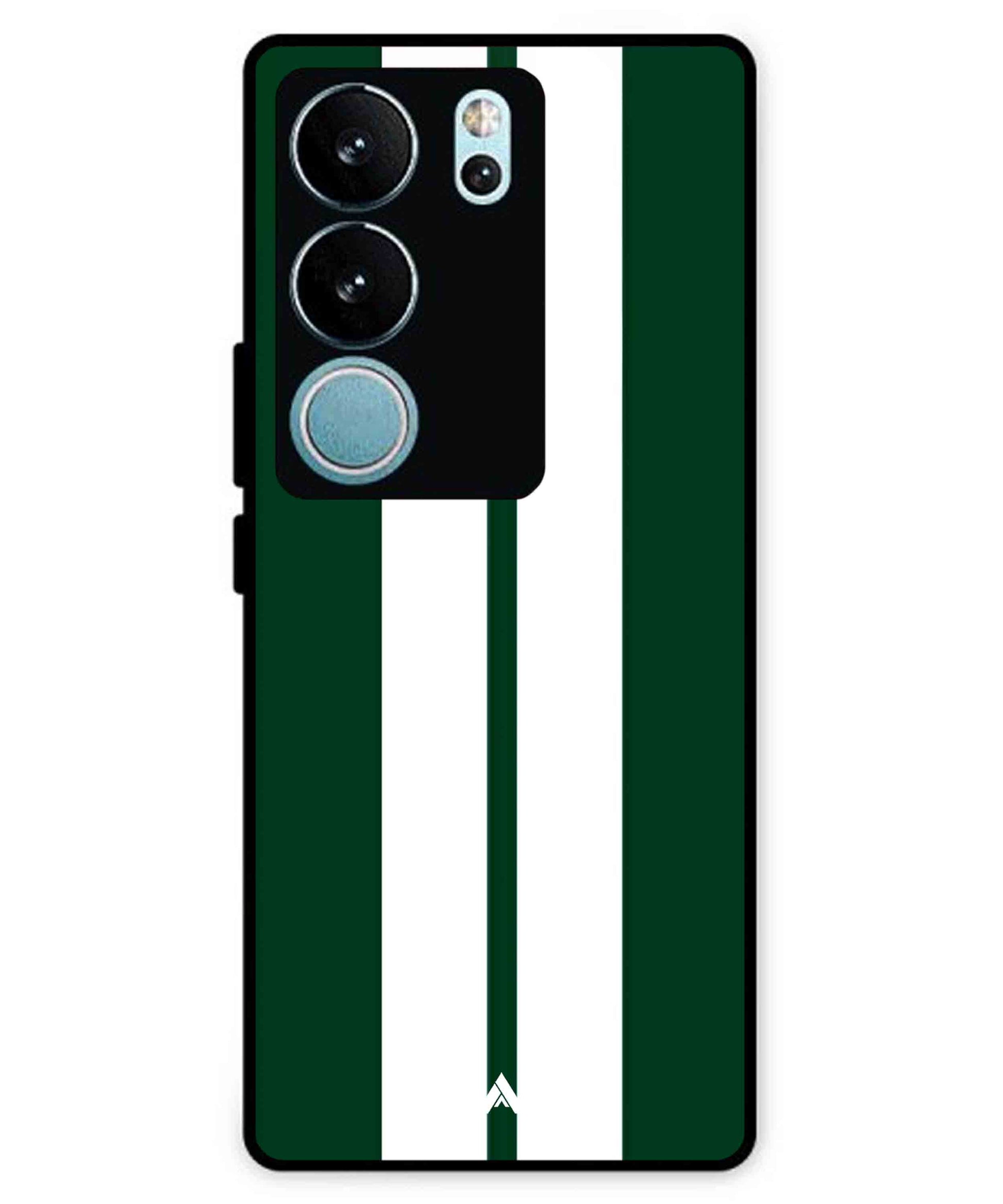 Stripe Pattern 11 Metal Back Cover Phone Case for Vivo v29 Pro