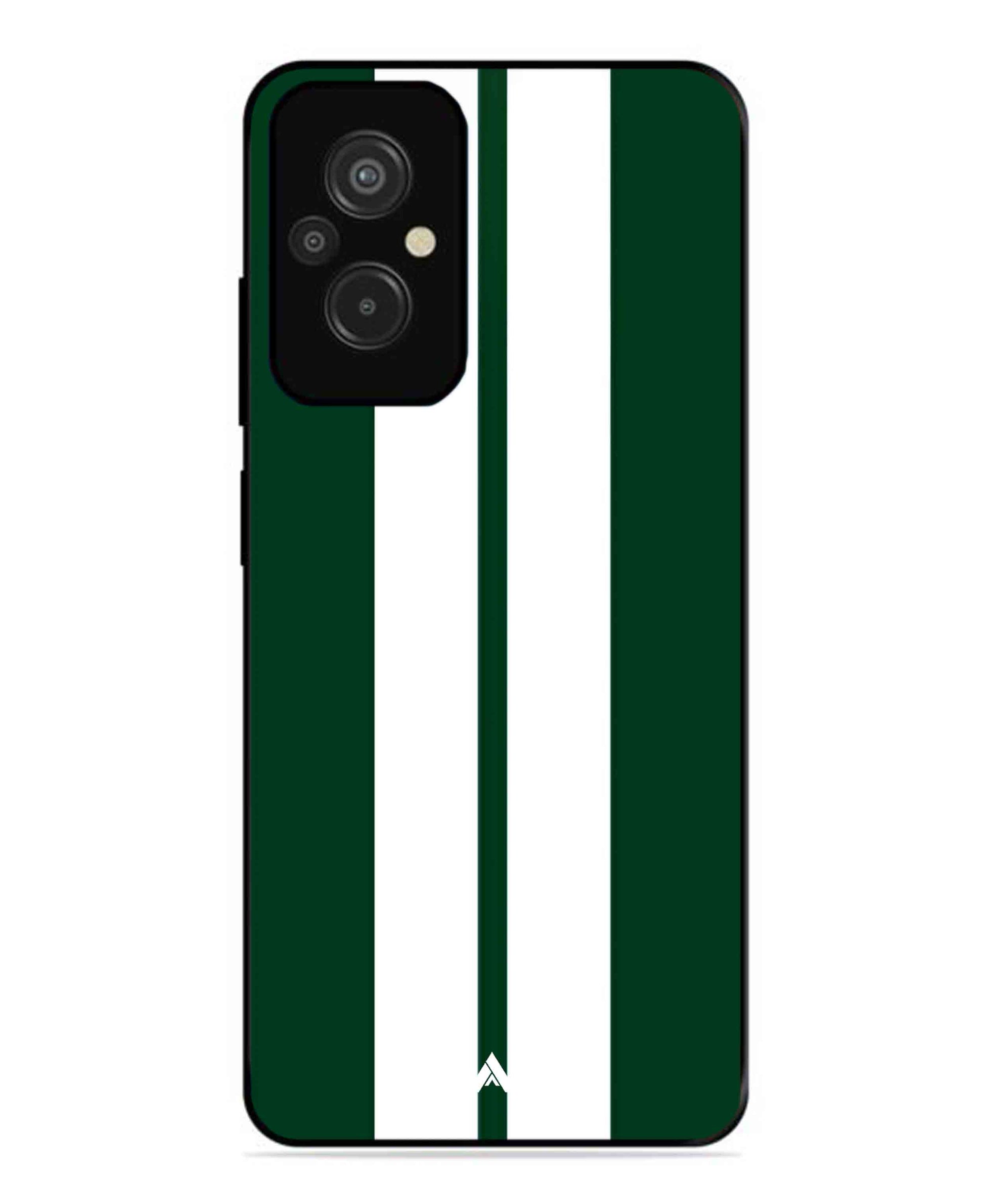 Stripe Pattern 11 Metal Back Cover Phone Case for Xiaomi Redmi 11 Prime 4G
