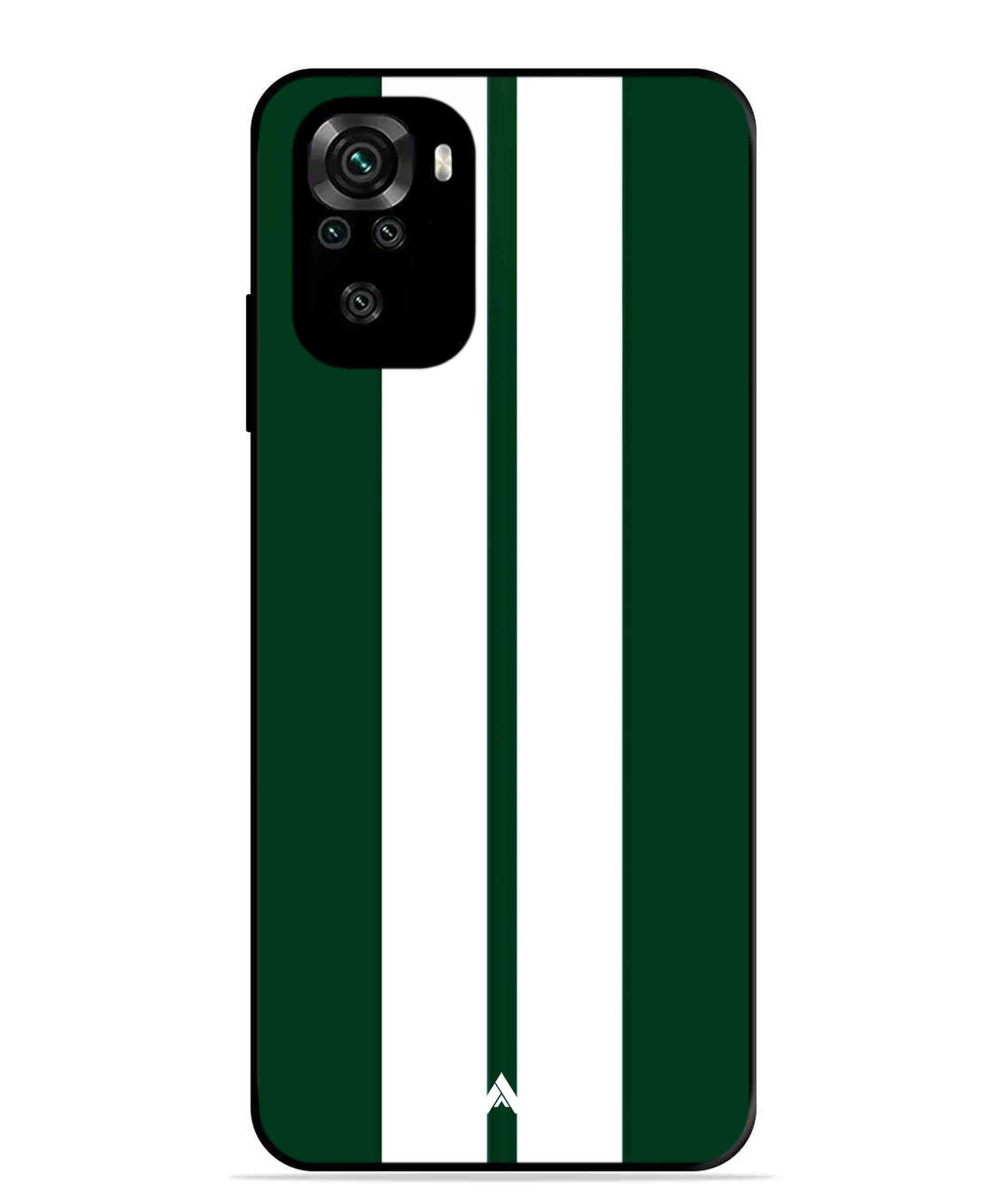 Stripe Pattern 11 Metal Back Cover Phone Case for Xiaomi Redmi Note 10
