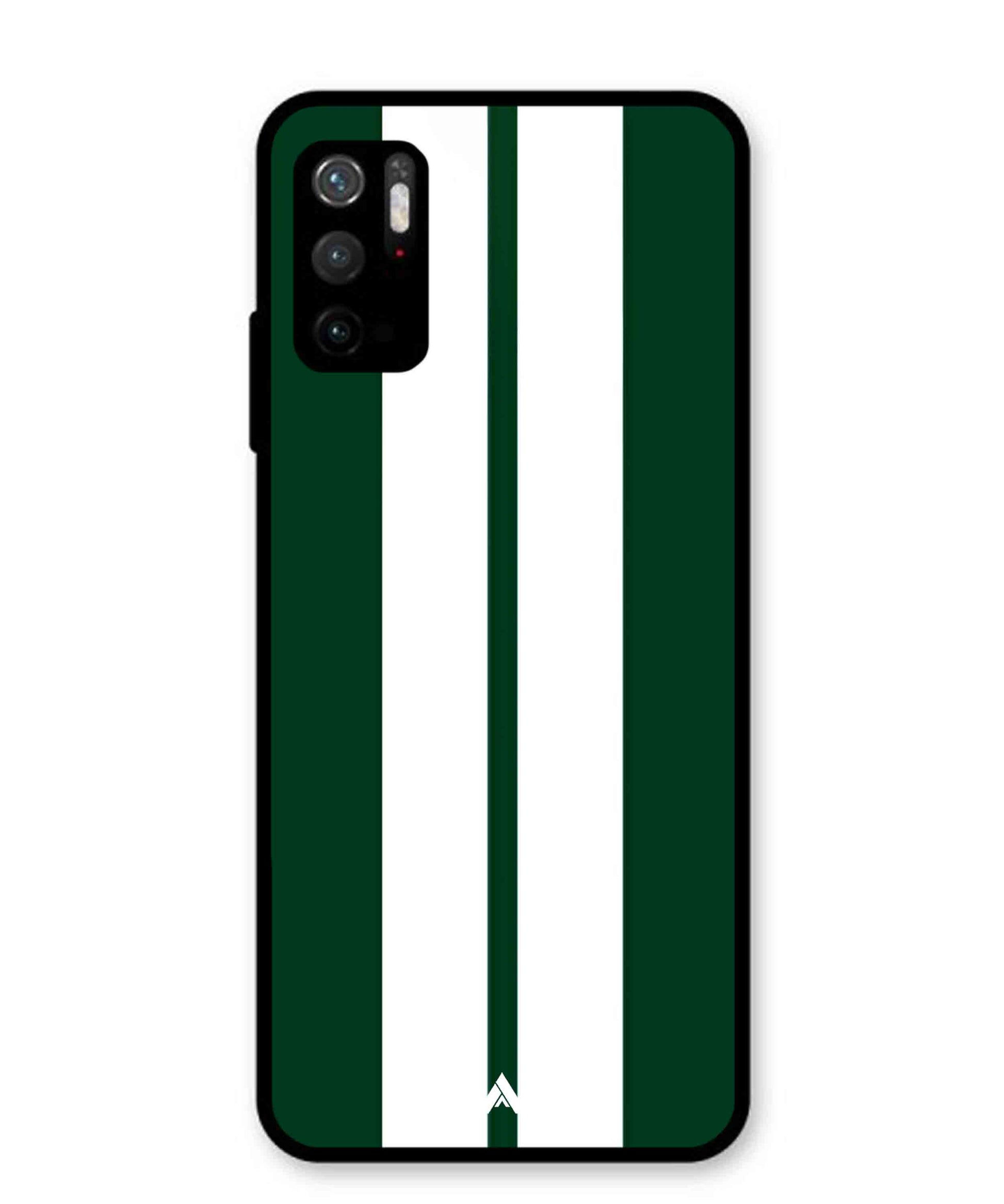 Stripe Pattern 11 Metal Back Cover Phone Case for Xiaomi Redmi Note 10T