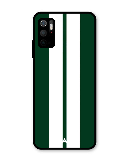 Stripe Pattern 11 Metal Back Cover Phone Case for Xiaomi Redmi Note 10T