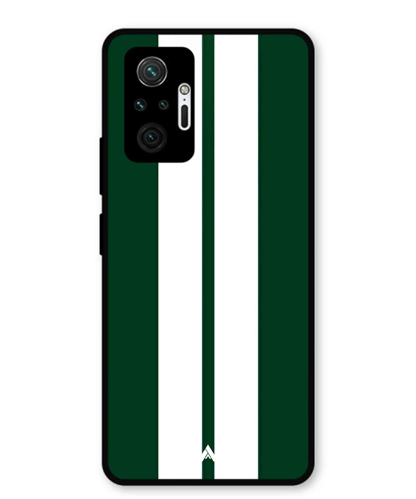 Stripe Pattern 11 Metal Back Cover Phone Case for Xiaomi Redmi Note 10 Lite