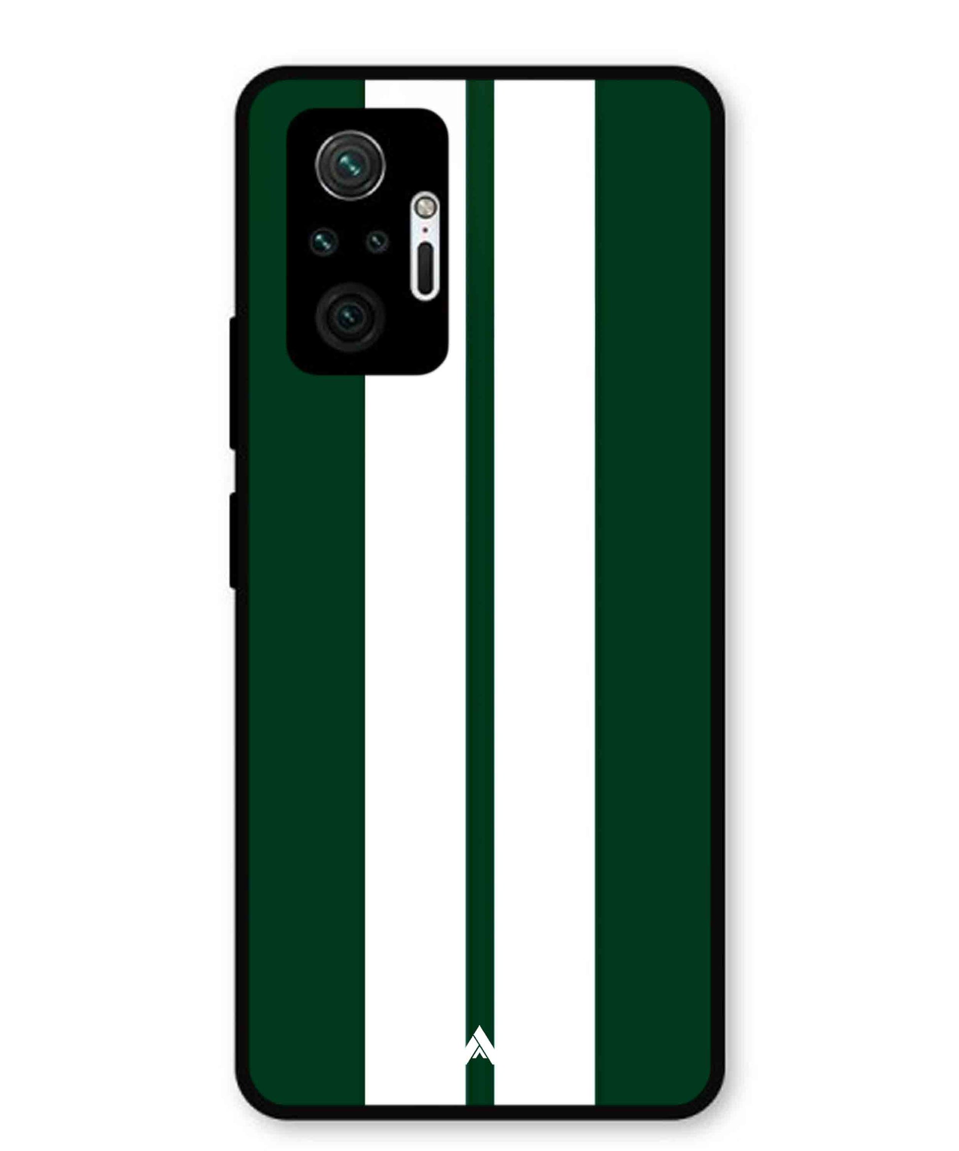 Stripe Pattern 11 Metal Back Cover Phone Case for Xiaomi Redmi Note 10 Pro