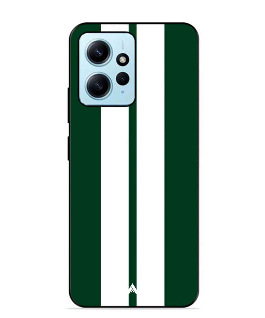 Stripe Pattern 11 Metal Back Cover Phone Case for Xiaomi Redmi Note 12 4G