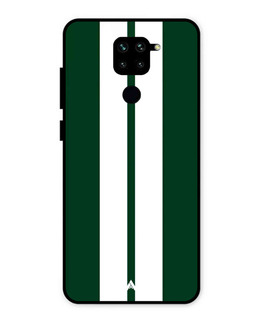 Stripe Pattern 11 Metal Back Cover Phone Case for Xiaomi Redmi Note 9