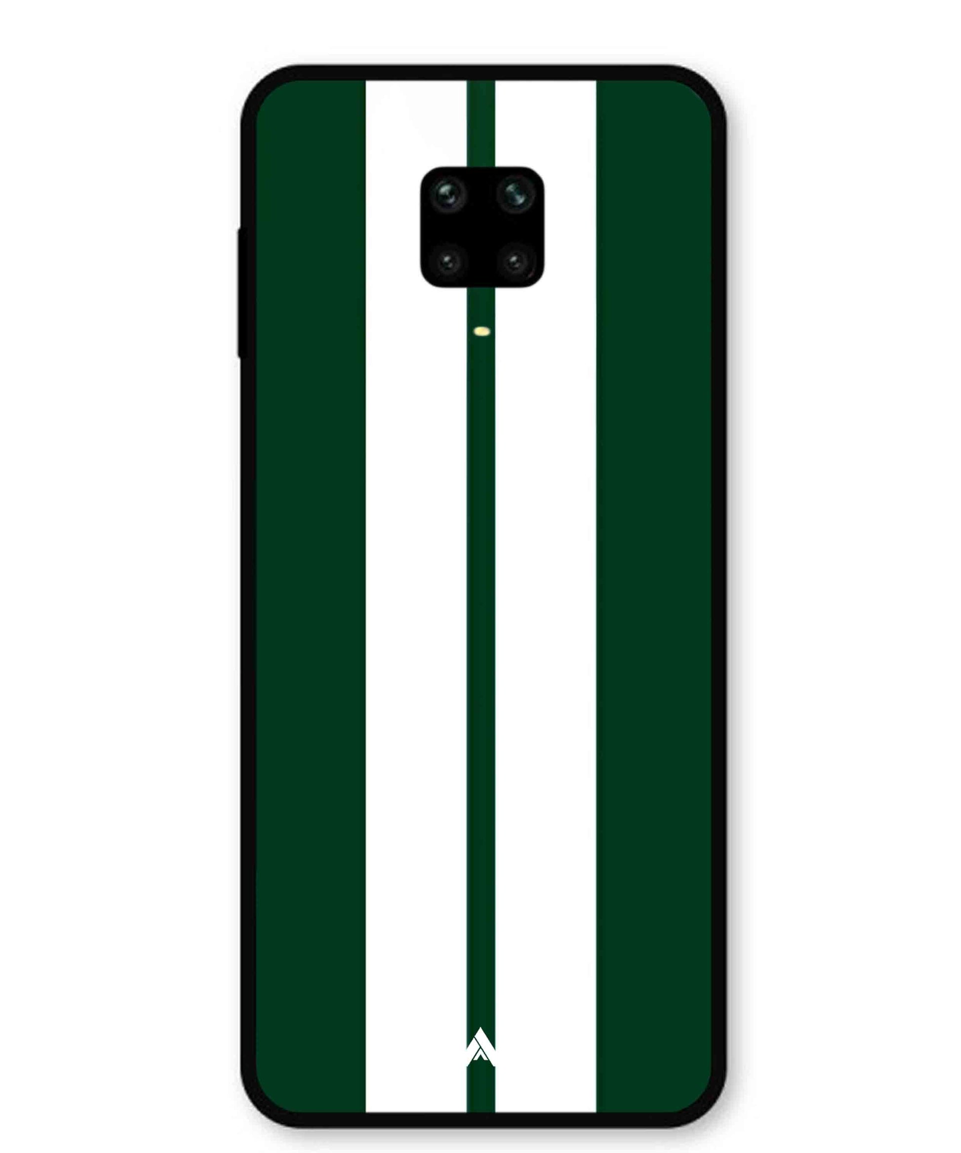 Stripe Pattern 11 Metal Back Cover Phone Case for Xiaomi Redmi Note 9 Pro
